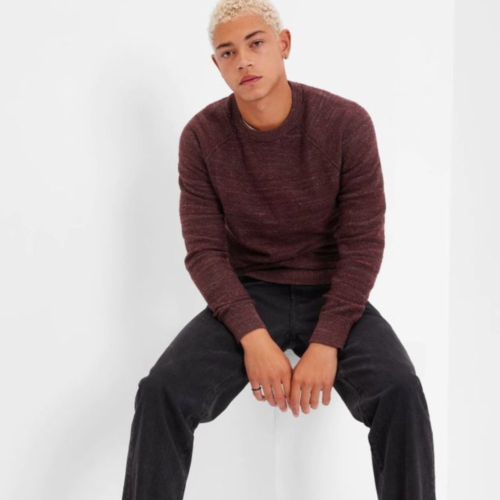GAP Slub Cotton Raglan Crewneck Sweater (size S)